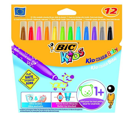 FLAMASTRY BIC KID COULEUR BABY 12 KOLORÓW