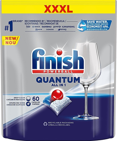 Kapsułki do zmywarki Finish Quantum All-in-1 Fresh (60)