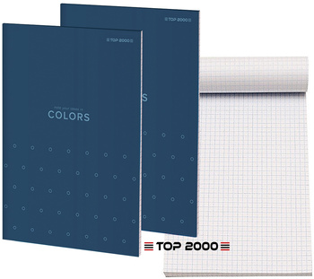 Blok notatnikowy Top 2000 Colors A6/50k kratka