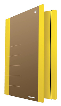 Teczka z gumką DONAU Life, Karton, A4, 500gsm, 3-skrz., żółty