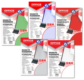 Okładki do bindowania Office Products A4/200µm transparentne (100)