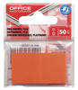 Zakładki indeksujące OFFICE PRODUCTS, PP, 25x43mm, 1x50 kart., zawieszka, pomarańczowe