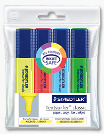 ZAKREŚLACZE STAEDTLER TEXTSURFER 4 KOLORY