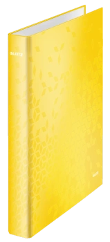 Segregator ringowy Leitz Wow A4/25mm 4R żółty