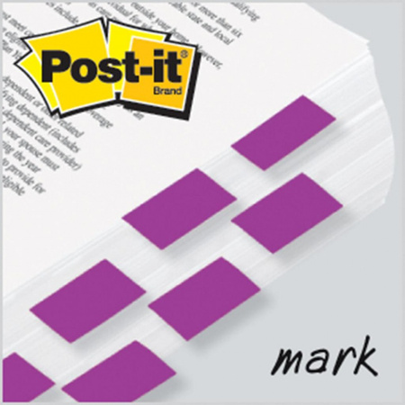 ZAKŁADKI POST-IT 25*43mm PURPUROWE (50)