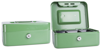 Kasetka na pieniądze Donau 200x90x160mm zielona