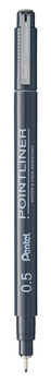 Cienkopis Pentel PointLiner 0.5mm szary