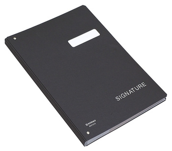 Teczka do podpisu DONAU, karton, A4, 450gsm, 20-przegr., czarna