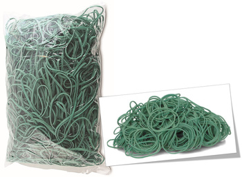 Gumki recepturki Office Products 1kg śr.130mm zielone