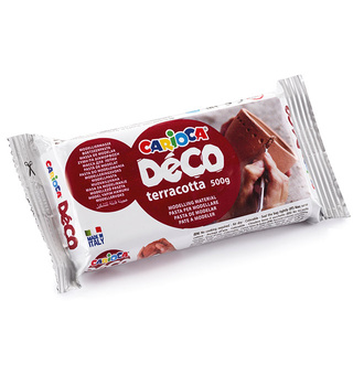 Masa modelarska Carioca Deco 500g terakota