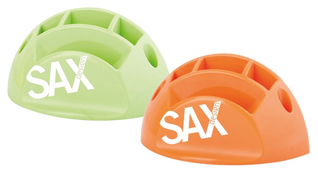 Przybornik na biurko SAX Design, z przegrodami, pomarańczowy