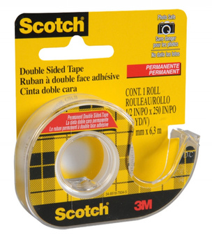 TAŚMA DWUSTRONNA SCOTCH 12mm/6.3m + PODAJNIK