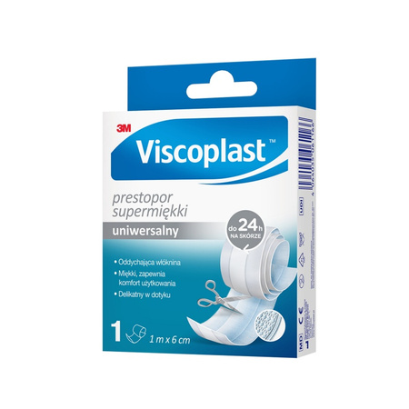 Plaster Viscoplast Prestopor 6cmx1m supermiękki