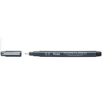 Cienkopis Pentel PointLiner 0.1mm czarny