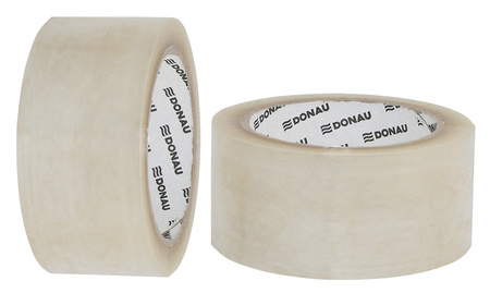 Taśma pakowa DONAU Hot-Melt , 48mm, 66m, 50mikr., transparentna