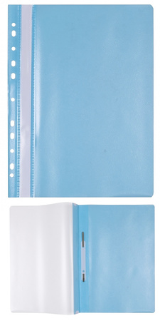 Skoroszyt OFFICE PRODUCTS, PP, A4, miękki, 100/170mikr., wpinany, granatowy