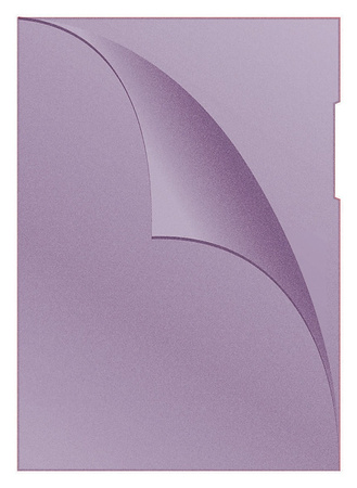 Obwoluta DONAU typu L, PP, A4, groszkowa, 120mikr., fioletowa