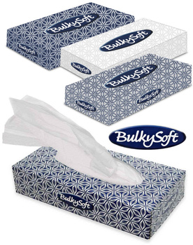 Chusteczki BulkySoft 2w celulozowe białe (100)