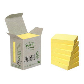 Karteczki Post-it 38x51mm (653-1B) żółte (6x100)