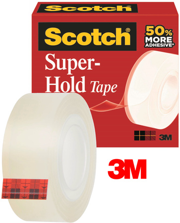 Taśma biurowa Scotch Super-Hold 19mm/25.4m transparentna
