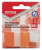 Zakładki indeksujące OFFICE PRODUCTS, PP, 25x43mm, 1x50 kart., blister, żółte