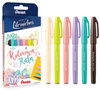 Pisaki pędzelkowe Pentel Brush Sign Pen SES15C 6 kolorów