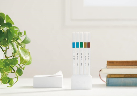 Cienkopisy Uni Emott No.4 0.4mm 5 kolorów