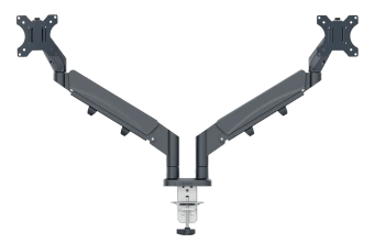 Ramię na 2 monitory Leitz Ergo ciemnoszare