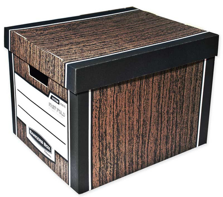 Pudło Bankers Box Woodgrain 340x295x405mm brązowe (2)