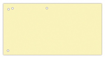 Przekładki kartonowe Office Products 1/3 A4 żółte (100)