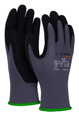 Rękawice Donau Safety Flex rozm.8 szare