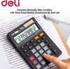 Kalkulator Deli M01320 czarny