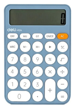 Kalkulator Deli M124 niebieski
