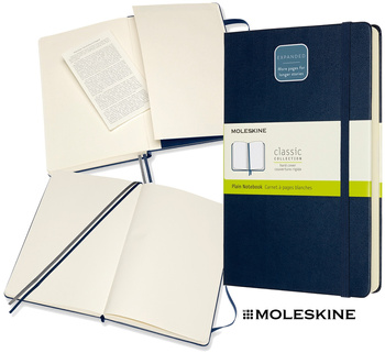 Notatnik Moleskine Classic L (13x21cm) gładki niebieski