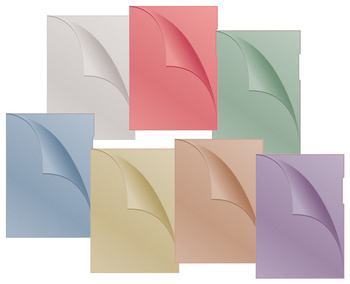 Obwoluta DONAU typu L, PP, A4, groszkowa, 120mikr., pomarańczowa