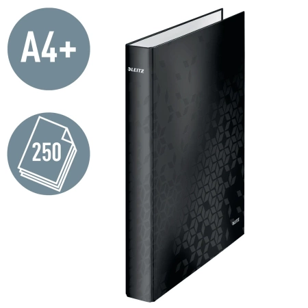 Segregator ringowy Leitz Wow A4/25mm 2R czarny