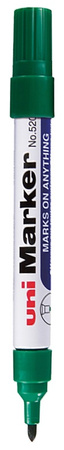 Marker permanentny Uni No.520F okrągły zielony