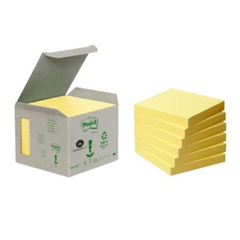 Karteczki Post-it 76x76mm (654-1B) żółte (6x100)