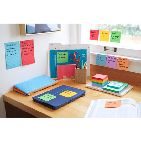 Karteczki Post-it Super Sticky Z-Notes 76x76mm (R330-6SS-PLAY) mix kolorów (6x90)