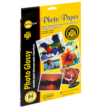 PAPIER FOTO YELLOW ONE A4 160g BŁYSK (20)