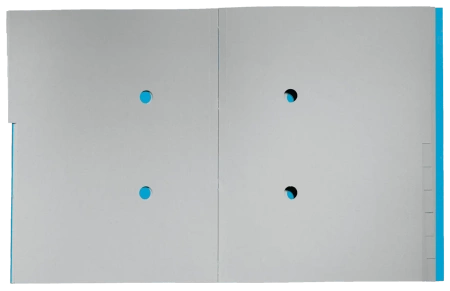 Teczka PP z gumką Leitz Recycle A4 12 przekładek niebieska