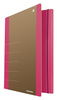 Teczka z gumką DONAU Life, Karton, A4, 500gsm, 3-skrz., różowa