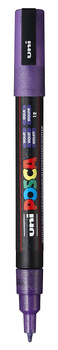 Marker z farbą plakatową Uni POSCA PC-3ML brokatowy fioletowy
