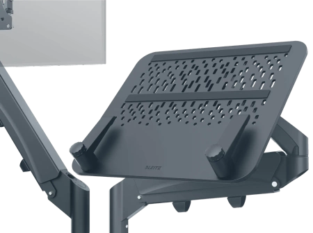 Ramię na monitor i laptop Leitz Ergo ciemnoszare