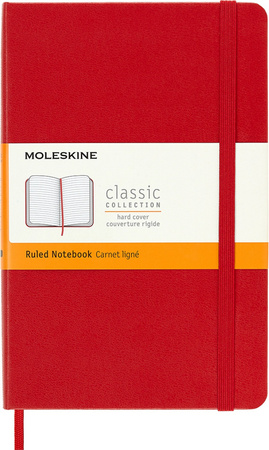 Notatnik Moleskine Classic M (11.5x18cm) linia czerwony