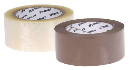 Taśma pakowa DONAU Hot-Melt , 48mm, 132m, 40mikr., transparentna