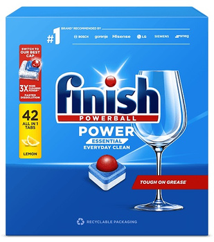 Kapsułki do zmywarki Finish Power Essential Lemon (42)