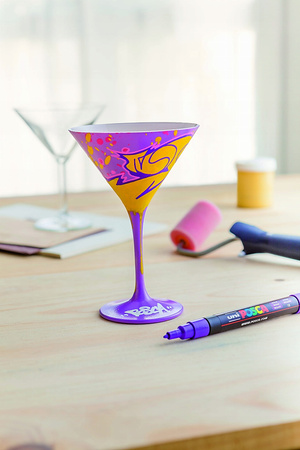 Markery z farbą plakatową Uni POSCA PCF-350 10 kolorów