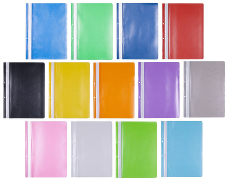 Skoroszyt OFFICE PRODUCTS, PP, A4, 2 otwory, 100/170mikr., wpinany, fioletowy