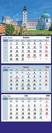 Kalendarz trójdzielny Michalczyk i Prokop 315x855mm 
